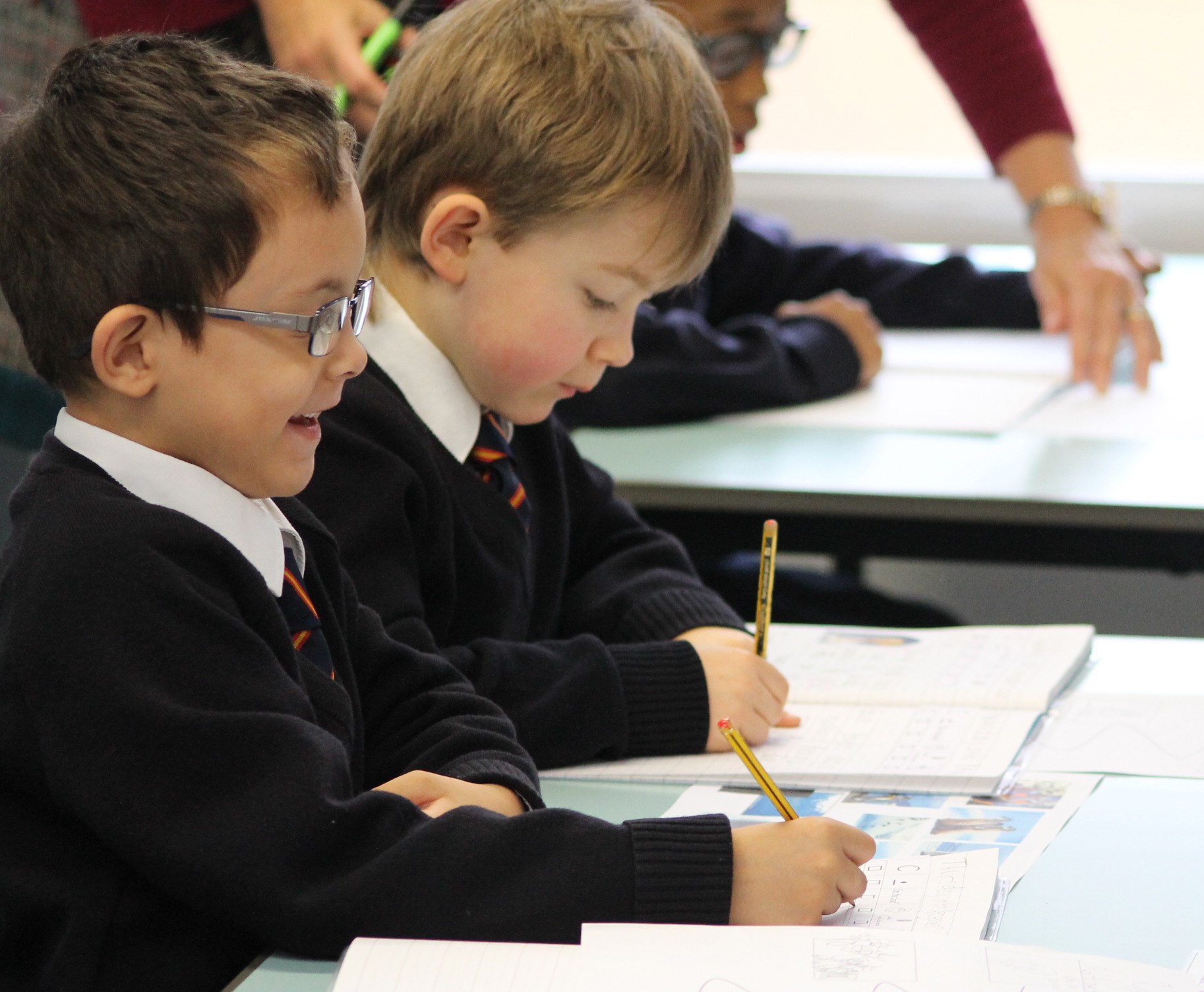 Pupils working St George's CE Primary