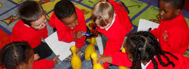Pupils working together St Matthew's CE Primary