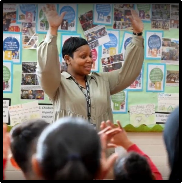 Activity with pupils Yew Tree Community School